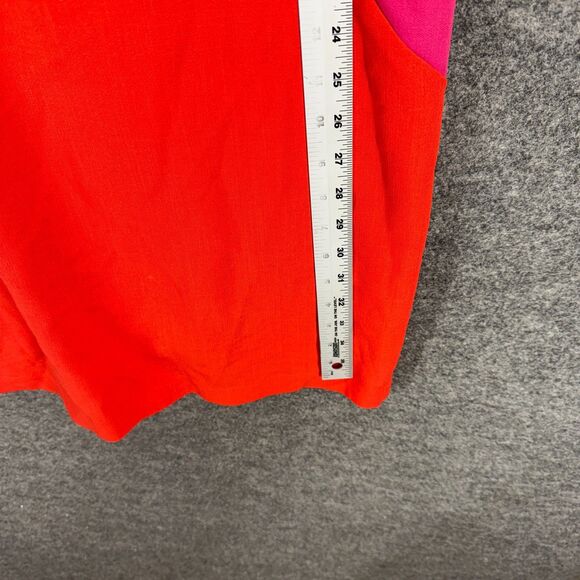 Ronni Nicole Dress Women 8 Red Sheath Midi Zipper Lined Sleeveless Crew Neck - Picture 6 of 7